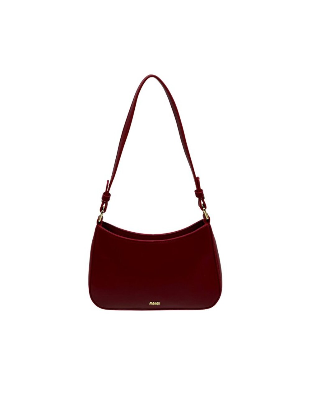 JADACR Deep Red Faux Leather  Reversible Shoulder Bag